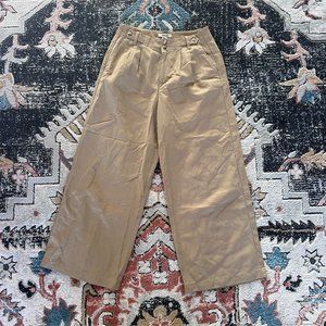 Madewell NWT Harlow High Waist Wide-leg Pant in Seed Khaki Petite 4P
